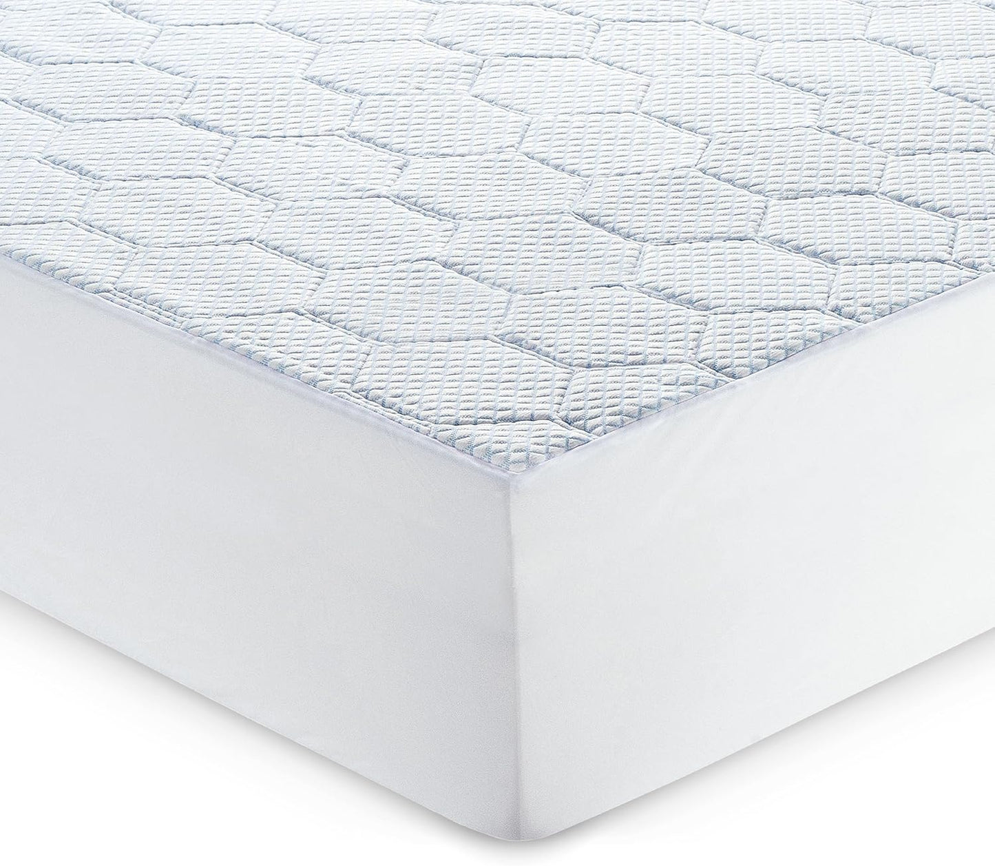 Vibe Cooling Quilted Memory Foam Mattress Pad, King