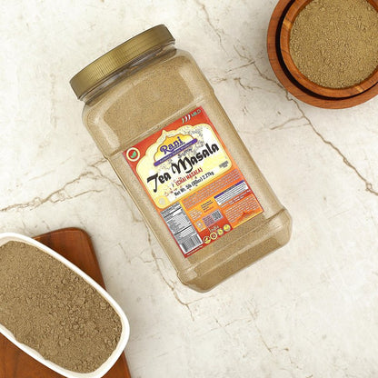 Rani Tea (Chai) Masala Indian Spice Blend 80oz (5lbs) 2.27kg Bulk PET Jar ~ All Natural | Vegan | Gluten Friendly | Salt & Sugar Free | NON-GMO | No Colors | Indian Origin