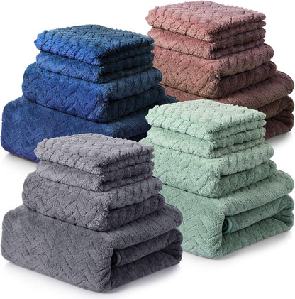 16 Sets Set 4 4 8 Sets Mixweer Pieces Bath Towels Quick Dry Towel for Bathroom Included Bath Towels Hand Towels