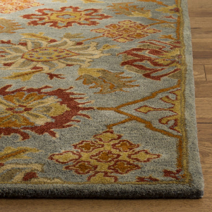 SAFAVIEH Heritage Collection 8' x 10' Charcoal / Multi HG420H Handmade Traditional Oriental Premium Wool Area Rug