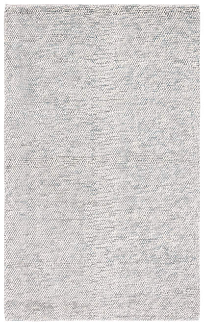 SAFAVIEH Natura Collection Area Rug - 6' x 9', Grey & Ivory, Handmade Wool, Ideal for High Traffic Areas in Living Room, Bedroom (NAT182F)