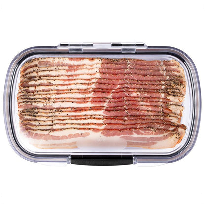 Progressive Prokeeper + Deli Storage Set: Air-Tight Silicone Sealed Containers w Grooved Bottom, Dry Erase Lid, BPA-Free, Stackable, Keeps Meats & Cheeses Fresh Longer, PKS-700C Deli 1.65L