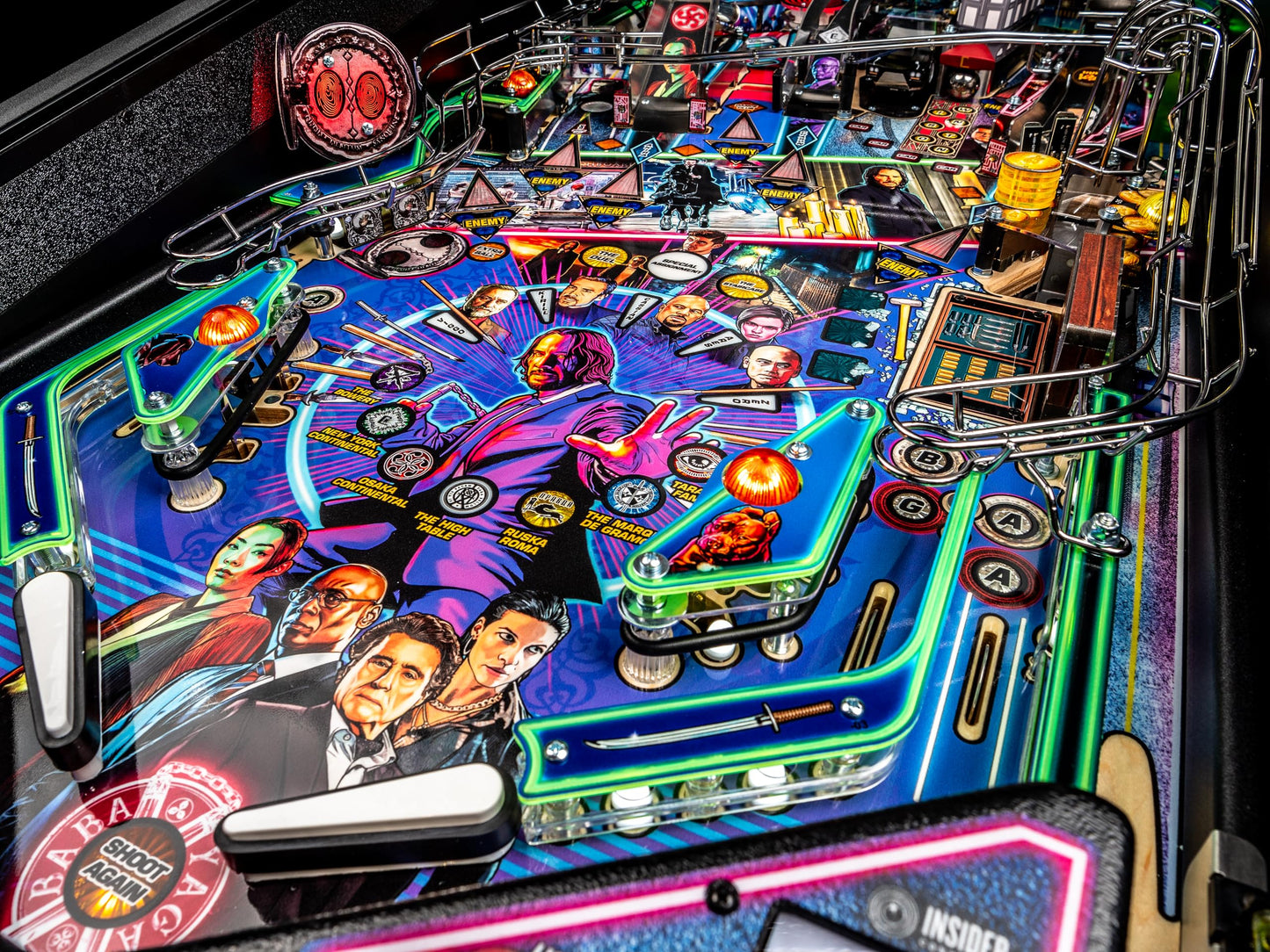 Stern Pinball John Wick with Insider Connected, Pro Edition Arcade Pinball Machine