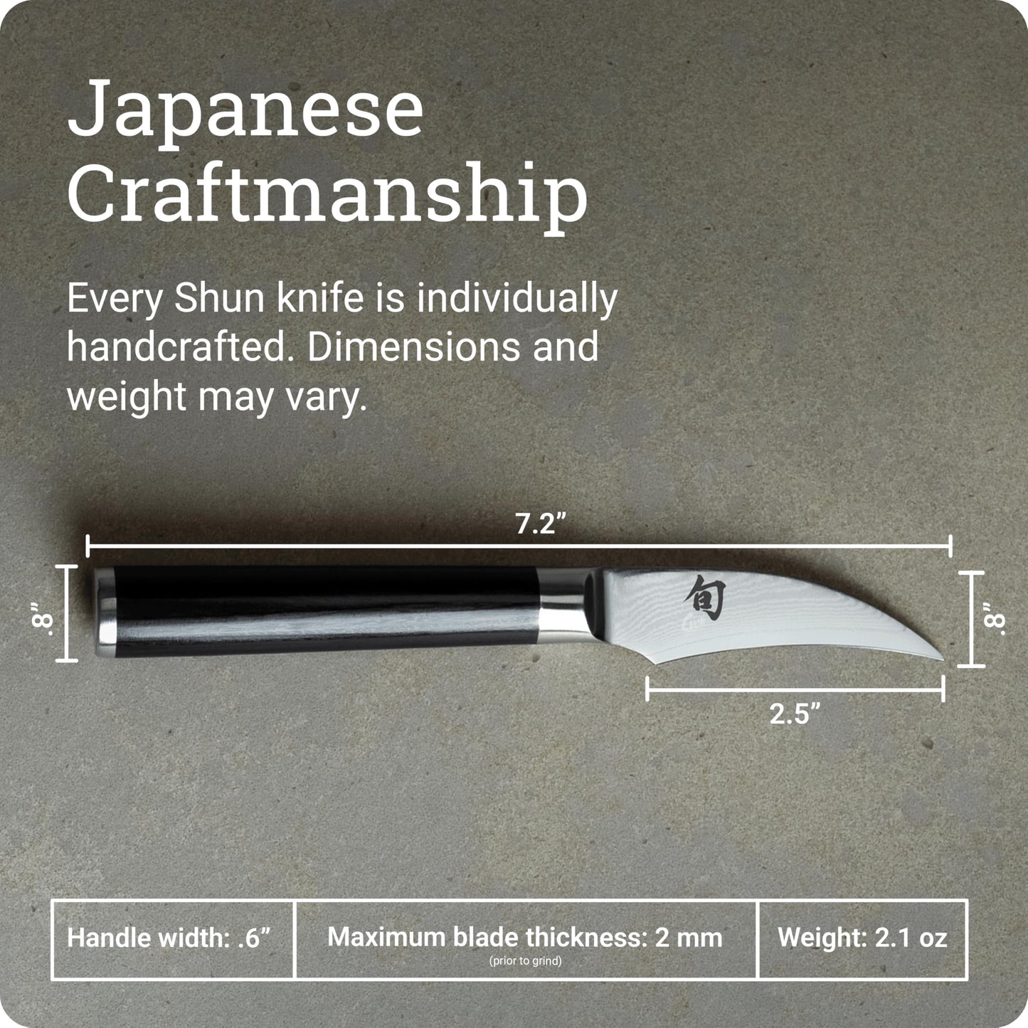 Shun Classic 2 1/2" Bird's Beak Knife