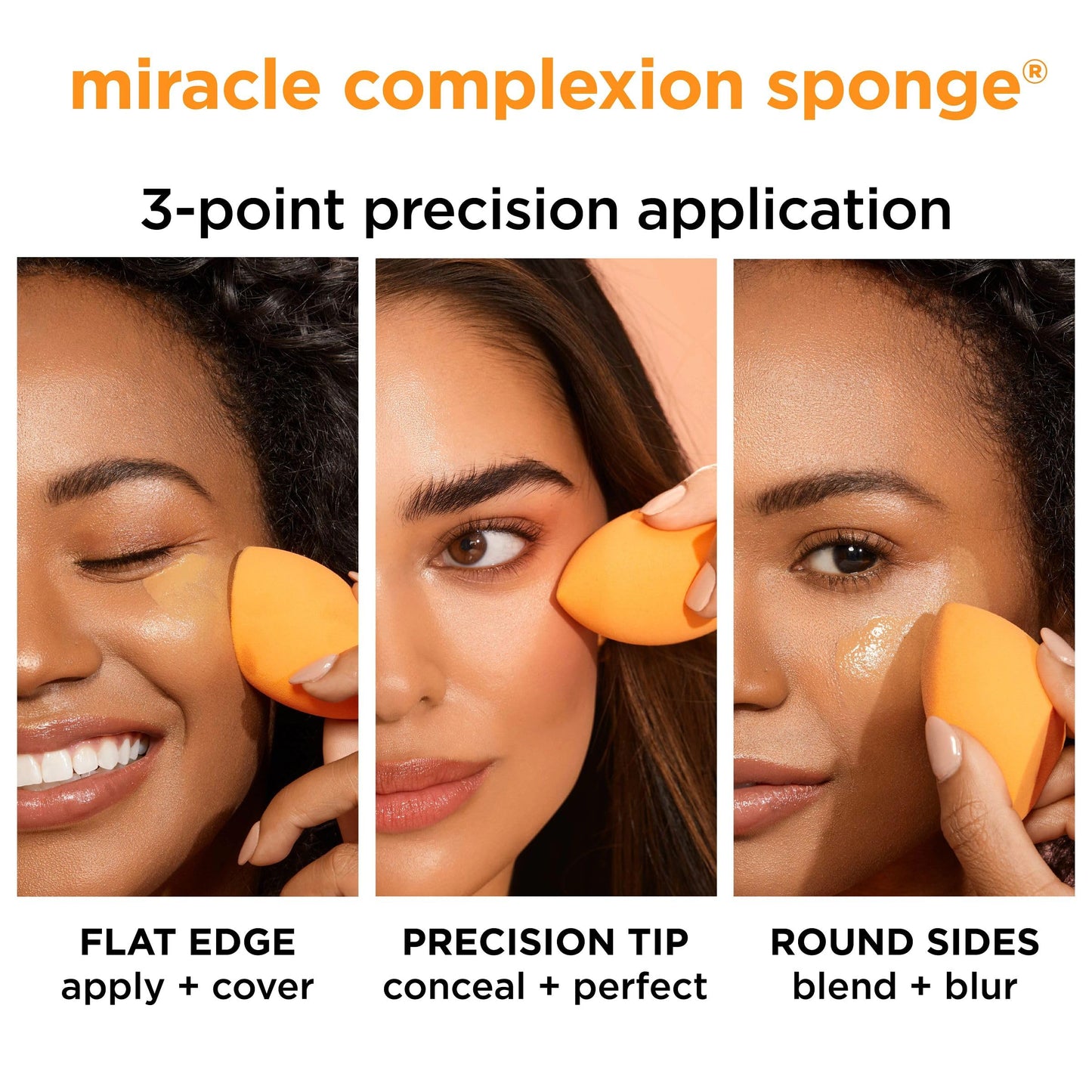 Real Techniques Iconic Blend + Set Makeup Sponge Duo, Makeup Blending Sponges, For Liquid, Cream, & Powder, Cloud Skin, Powder Sponge & Foundation Sponge, Latex-Free, Vegan & Cruelty Free, 2 Count