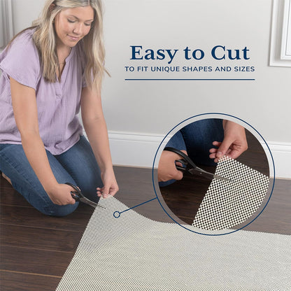 Veken Rug Gripper Pad - Thick Non-Slip Anti-Skid Mat for Hardwood & Tile Floors | 2x3 Ft Size