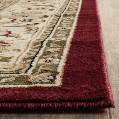SAFAVIEH Lyndhurst Collection Area Rug - 9' x 12', Red & Ivory, Traditional Oriental Design, Non-Shedding & Easy Care, Ideal for High Traffic Areas in Living Room, Bedroom (LNH312A)