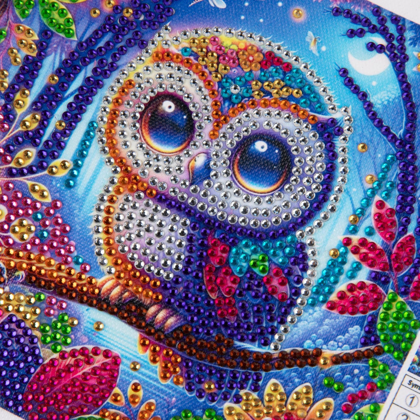 Modern Merch Small Diamond Art Packs Owl Octopus & Dragonfly, Animal Diamond Dots for Adults, Jewel Art Painting Kits, Mini Gem Arts and Crafts for Adults, Round Drill 3 Pack Partial Drill
