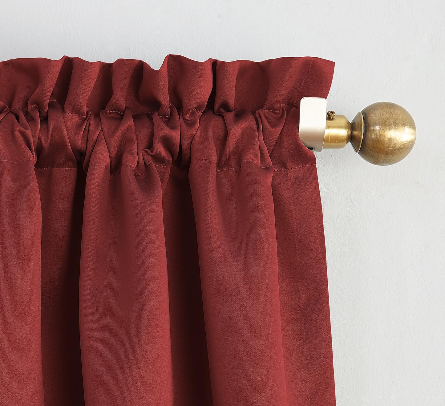 Sun Zero Easton Energy Saving Blackout Curtain Panel, 40" x 84", Red
