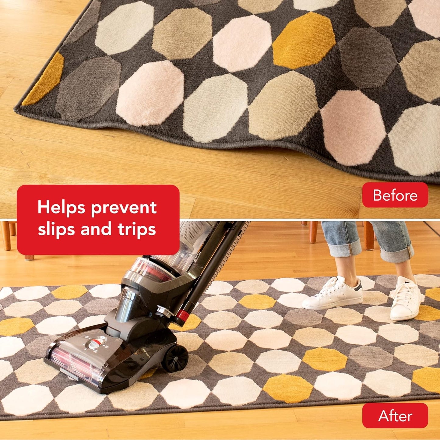 Rug Gripper Tape (6" x 25ft) for Area Rugs and Runners