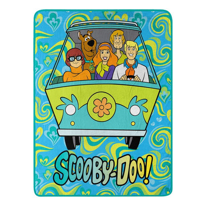 Northwest Scooby Doo Micro Raschel Throw Blanket, 46" x 60", Groovy Baby