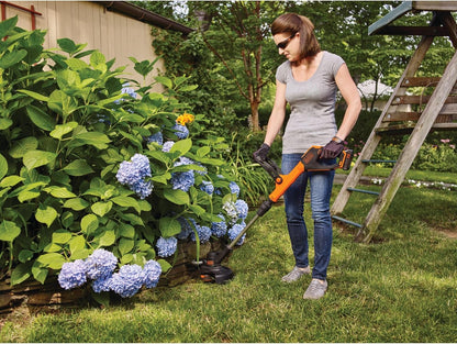BLACK+DECKER 20V MAX Cordless String Trimmer & Edger - 12 Inch, 2-Speed Control, 2 Batteries & Charger Included