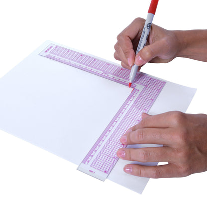 Westcott 8-Inch/17cm L-Square Inch/Metric (L-808) (L-808)