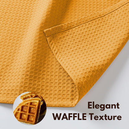12 Pack 100% 12"x12" Native Fab Waffle Dish Cloths - Cotton, Absorbent, Quick Drying, Washable Towels for Cleaning