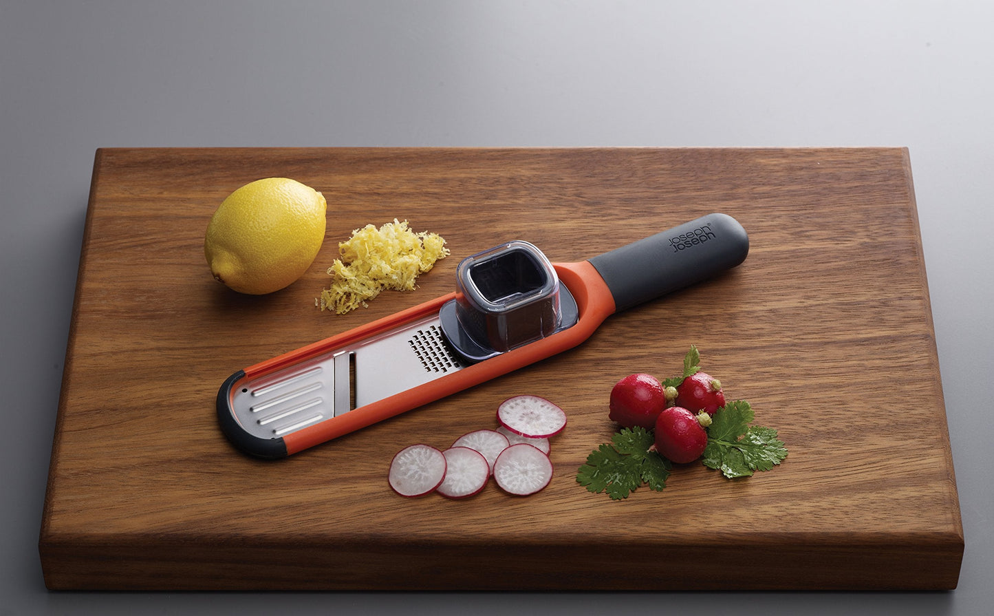 Joseph Joseph 2-in-1 Mini Grater & Slicer – Compact Kitchen Tool with Sharp Stainless Steel Blades