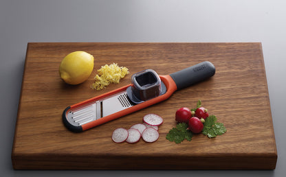 Joseph Joseph 2-in-1 Mini Grater & Slicer – Compact Kitchen Tool with Sharp Stainless Steel Blades