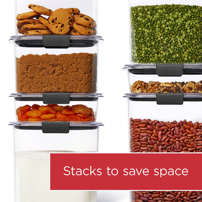 Rubbermaid Brilliance Pantry Airtight Food Storage Container, BPA-Free 7.8 Cup, Ideal for Brown Sugar - Efficient, Leak-Proof and Dishwasher-safe