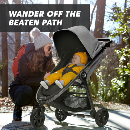 Baby Jogger® City Mini GT2 All-Terrain Lightweight Stroller, Forever Air Tires, One-Hand Fold, All-Wheel Suspension, Baby Stroller with Belly Bar, Leatherette Handlebar, Amazon Exclusive Pike Fashion
