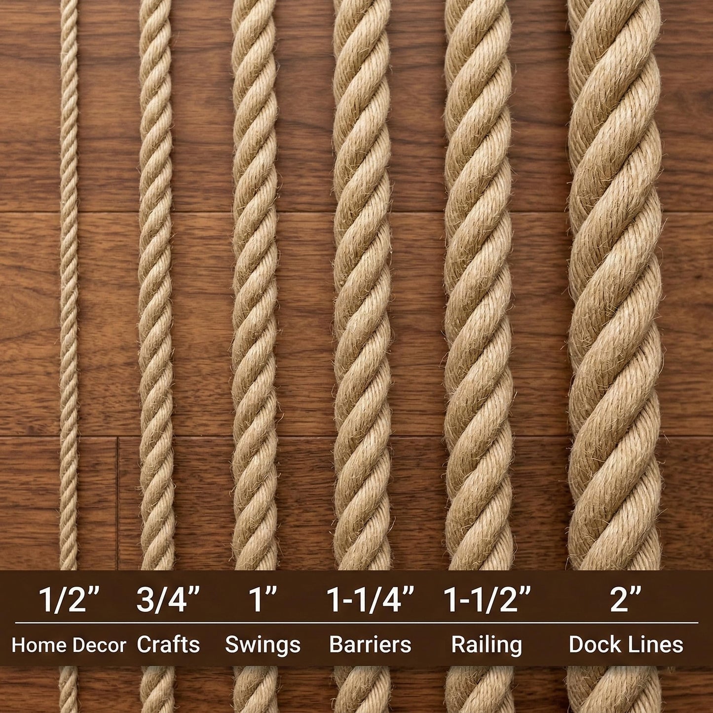 Jute Rope 1 Inch x 100 Feet, 4 Ply Heavy Duty 900LB Breaking Strength Natural Jute Twine, Large 25mm Thick Cord for Plant Support, Cat Tree Scratching Post, Rustic Christmas Decor & Crafts