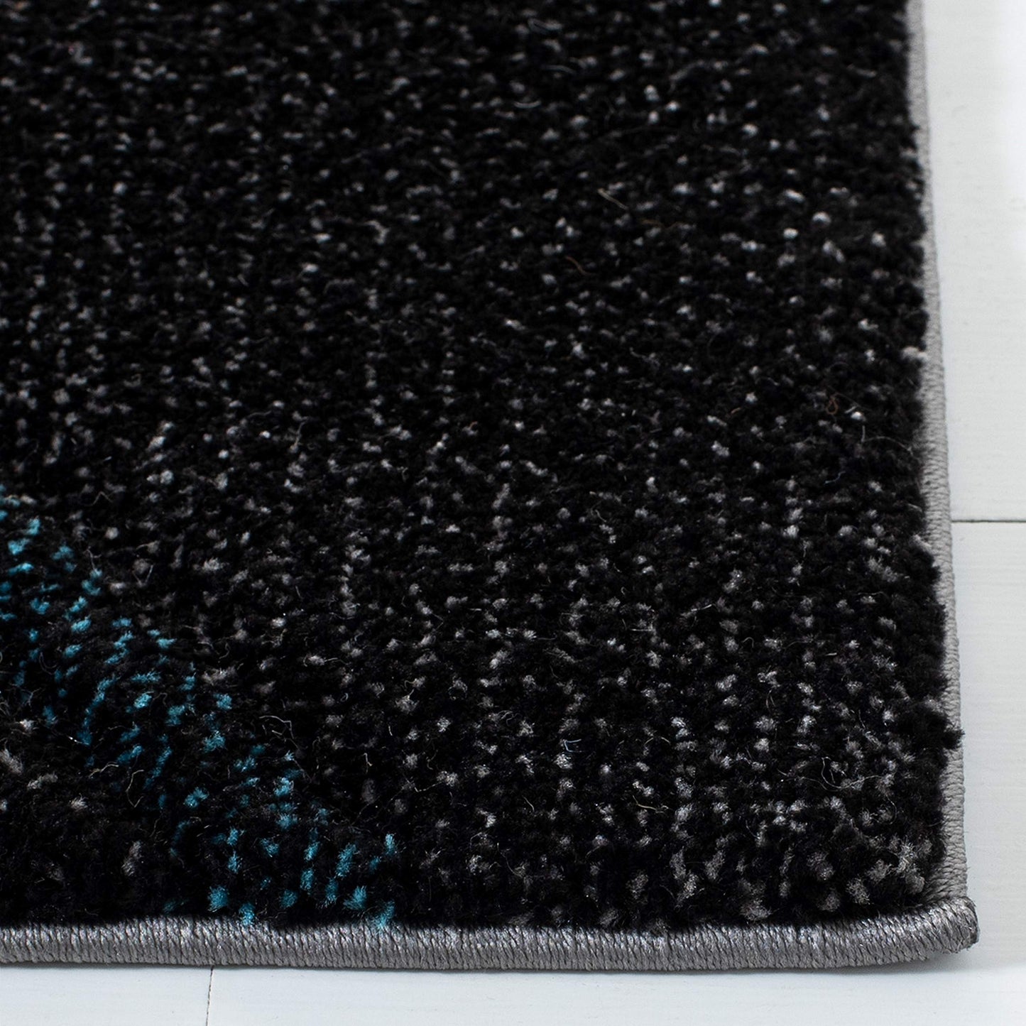 SAFAVIEH Hollywood Collection Area Rug - 10'6" x 14', Grey & Blue, Mid-Century Modern Design, Non-Shedding & Easy Care, Ideal for High Traffic Areas in Living Room, Bedroom (HLW712F)