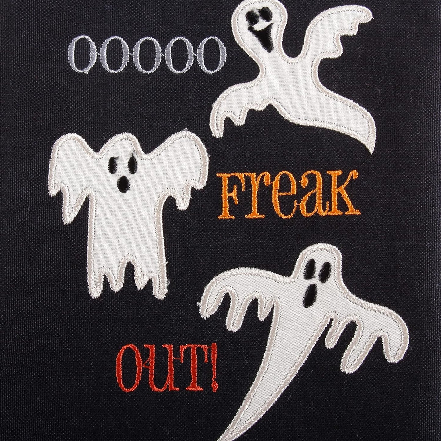 DII Spooky Kitchen Towel Collection - Halloween Décor Printed Dishtowel Set, 18x28, Bats & Ghosts