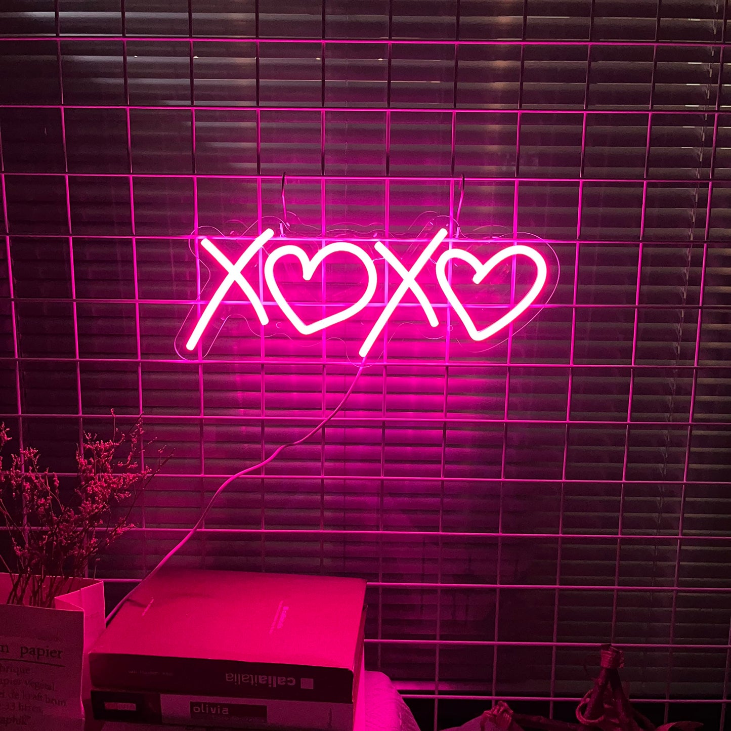 Its a Love Story Neon Sign, Warm White USB Led Light Up Signs for Bedroom Aesthetic Birthday Wedding Party Gift Boyfriend Girlfriend Lover Women Men Room Bathroom Decoration Gift, 15.7 x 11.8 Inch