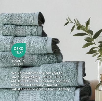 1888 4 Pack Set, Mills Premium Bath Towel True Classics Premium Cotton Blend, Super Soft and Highly Absorbent Bath