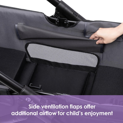 Baby Trend Navigator PRO 2-in-1 Stroller Wagon, Dash Black