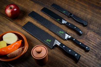 EVERPRIDE Chef Knife Sheath Set (4-Piece Set) Universal Blade Edge Cover Guards for Chef’s and Kitchen Knives – Durable, BPA-Free, Felt Lined, Sturdy ABS Plastic – Knives Not Included