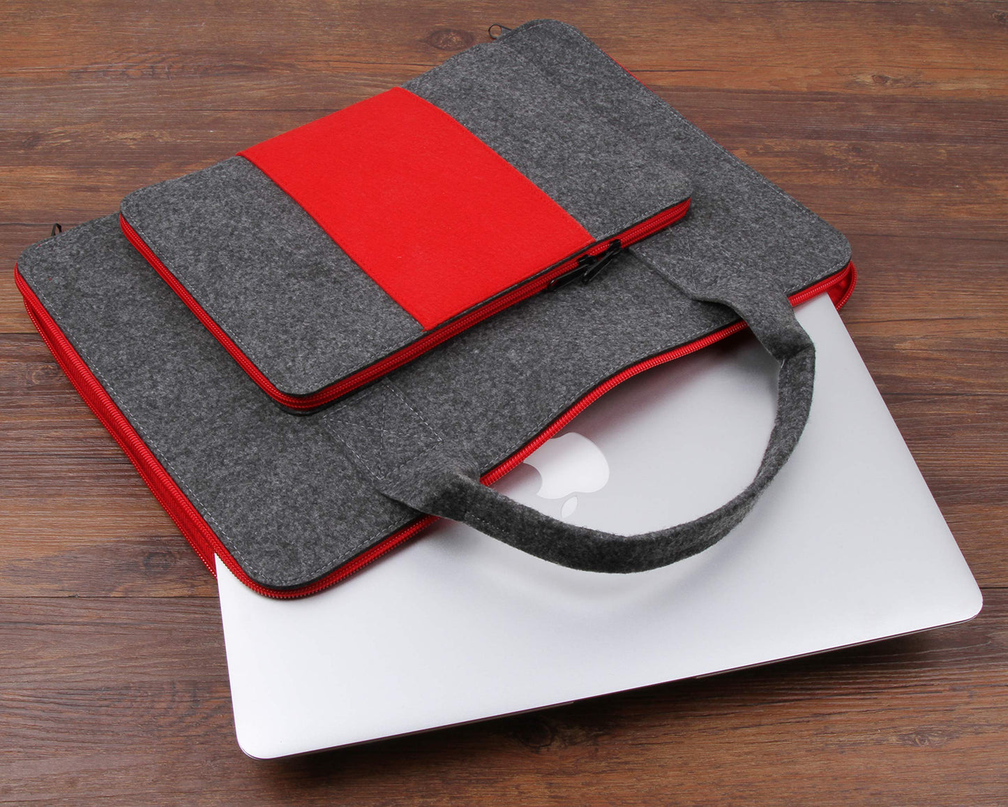 Felt Case Painting Carrying Laptop Case Shockproof Storage Led Light Pad Bag 14.5 x 10.75 Inch Painting Board Leaf Look Weeding Light Box Tools Accessories (For Small Size Light Pad)