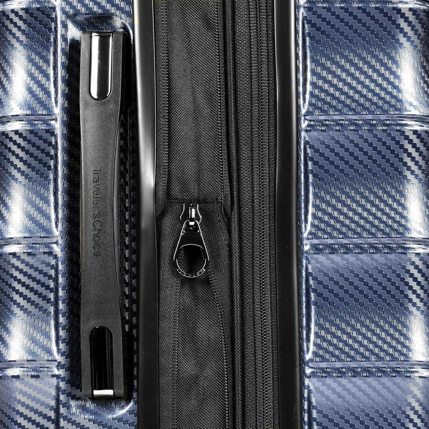 Traveler's Choice Granville II Polycarbonate Expandable Spinner Luggage, Navy, 2 Piece Set (21/29)
