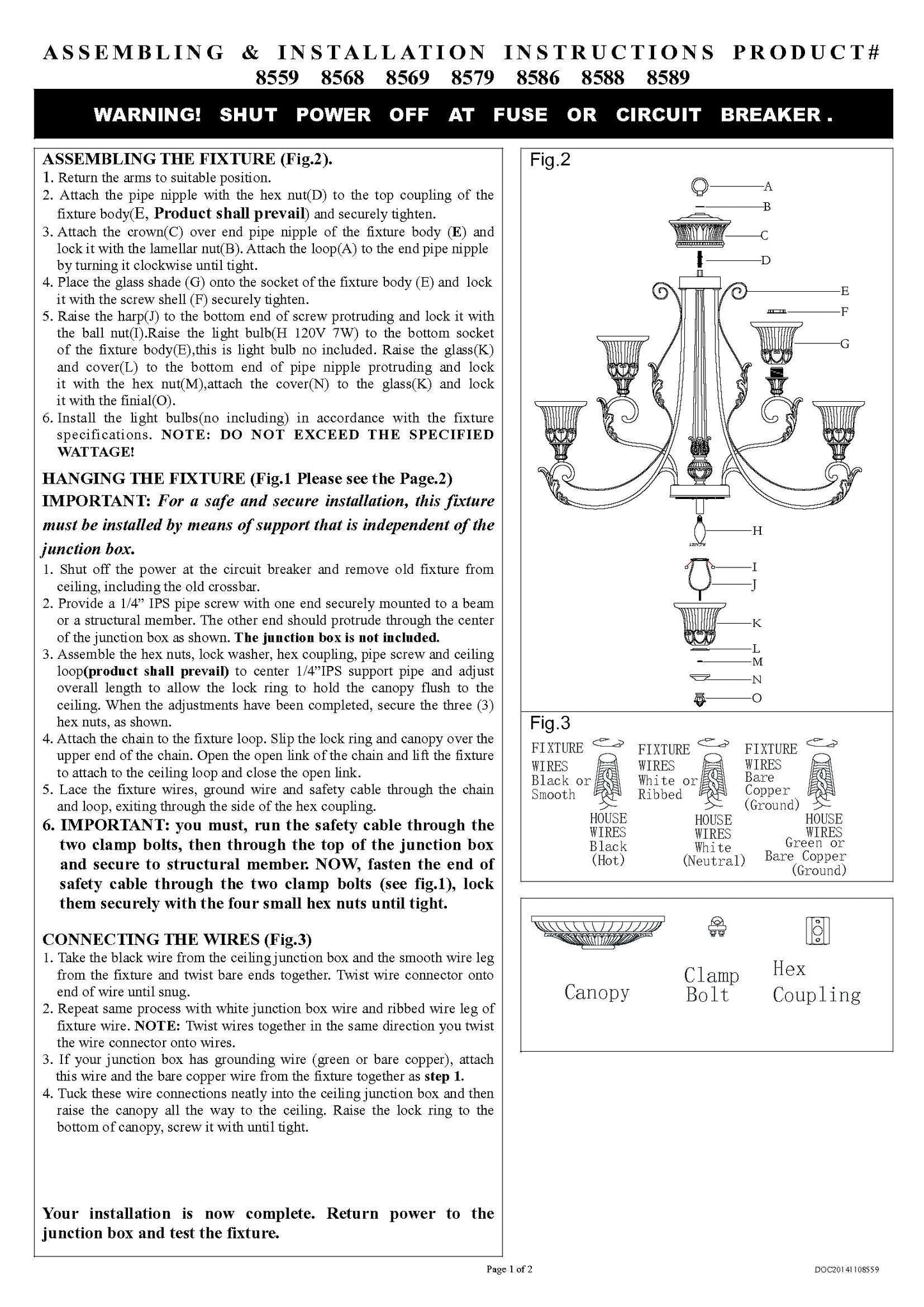 Livex Lighting 8559-63 Villa Verona Chandelier