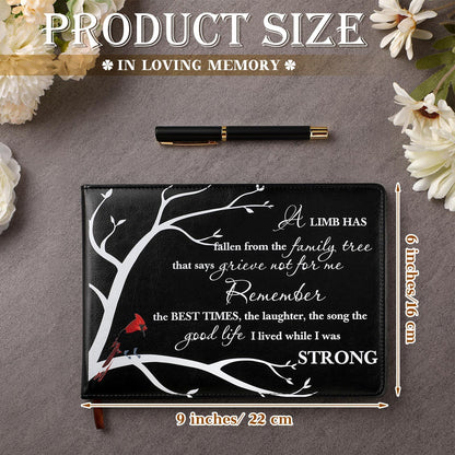 Yingzhao Funeral Guest Book for Memorial Service in Loving Memory Guest Book with Pen 144 Pages Cardinal Celebration of Life Party Supplies Funeral Sign in Books for Guests