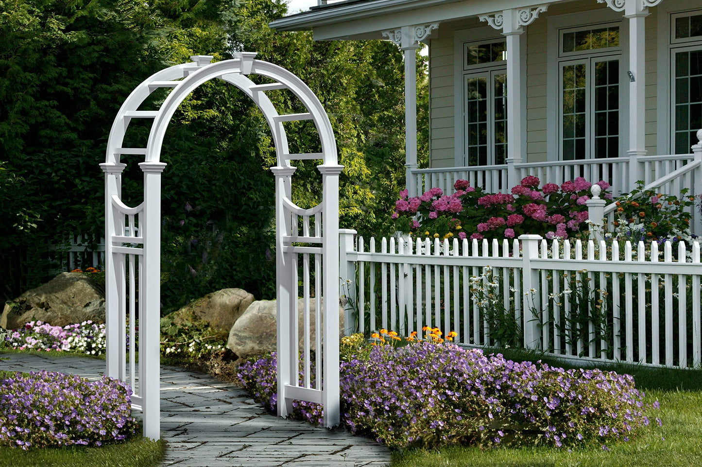 Vienna 49"W x 91"H Vinyl Arbor