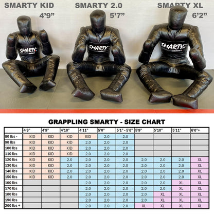 Smarty 2.0/XL/Kid (Unfilled) Grappling Dummy for BJJ, Jiu-Jitsu, MMA, Wrestling, Martial Arts Practice, Self-Defense Training Dummies - XL Size (6'2")