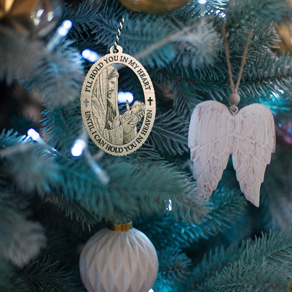 Miscarriage Gifts for Mothers - Wooden Bereavement Memorial Ornament for Christmas Tree, Comfort Remembrance Gift