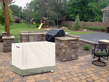 40 inch Bitubi Outdoor Dining Cart Cover for Royal Gourmet Double-Shelf Movable Dining Cart Table, Heavy Duty
