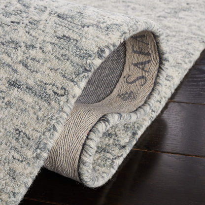 SAFAVIEH Area Rug 6x9 - Metro Collection - Dark Grey & Ivory, Handmade Wool, Ideal for Living Room, Bedroom, Dining Space (MET998H)