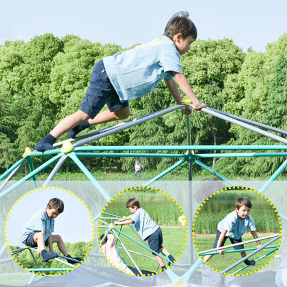 Merax 13FT Climbing Dome, Outdoor Dome Climber for Kids 3-10 Supporting 1000 lbs, Easy Assembly Playground Jungle Gym Backyard Play Equipment