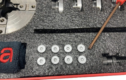 Nova 23262 Premier Pro-Tek Supernova 2 Wood Lathe Chuck Kit with Pro-Tek 2" Jaw Set, Woodworm Screw, & accessories, bundled with Nova ILNS 1-1/4" x 8tpi Insert