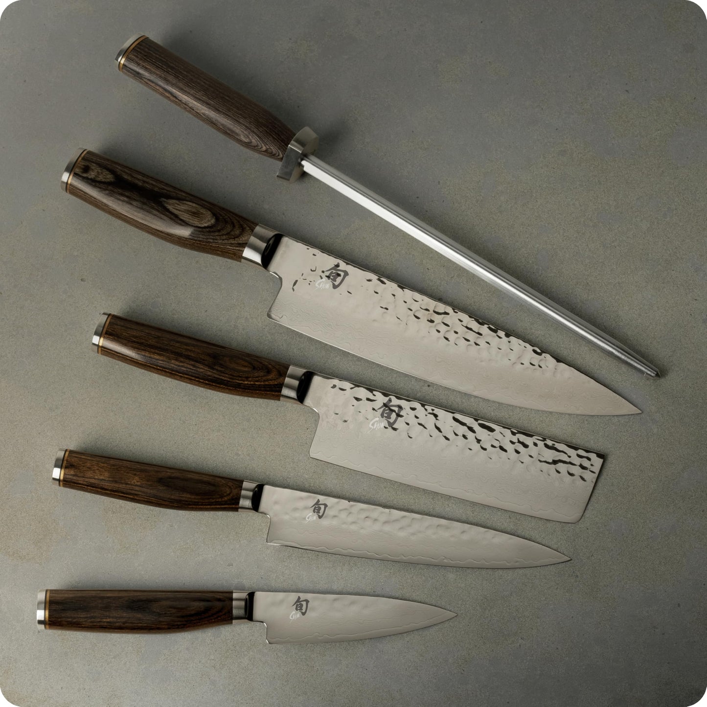 Shun Shiranami 6 Piece Knife Block Set