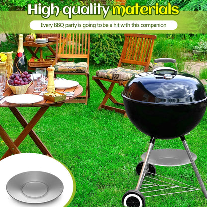 MorningRo 1 Pcs 11'' Diameter Ash Catcher Pan Ash Pan for Charcoal Grill Compatible with Weber for Grill Replacement Parts