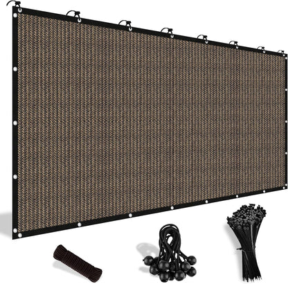 Shade&Beyond 90% Sun Shade Cloth - 8' X 12' Pergola Canopy with Grommets | Mocha Mesh Tarp for Outdoor Spaces