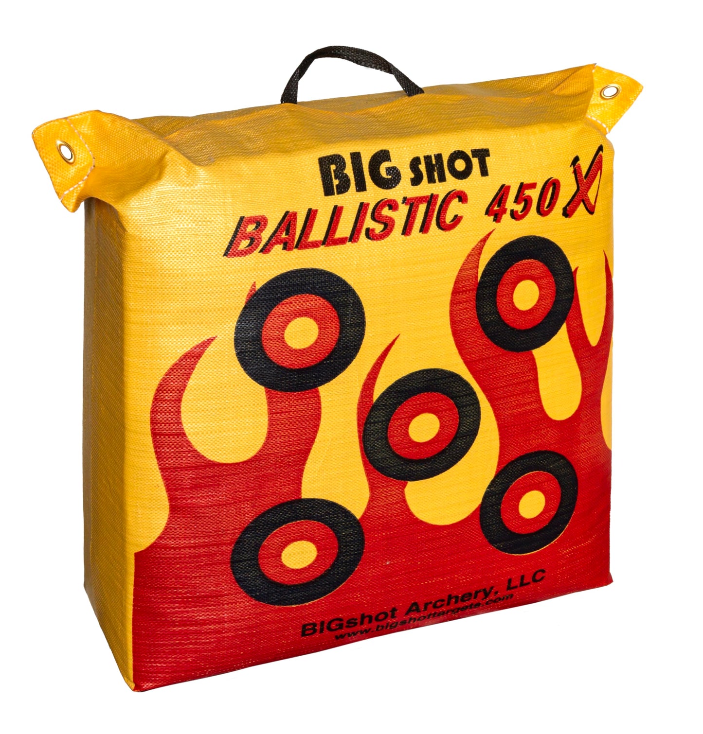 BIGSHOT Archery Ballistic 450 K Bag Target, 24 x 24 x 12/50 lb, Yellow