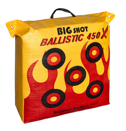 BIGSHOT Archery Ballistic 450 K Bag Target, 24 x 24 x 12/50 lb, Yellow
