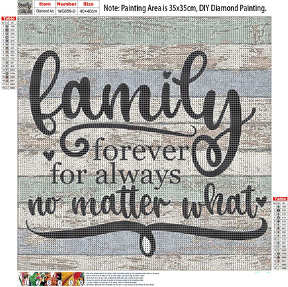 PDSLAIKE Family Diamond Painting - Home Sayings Quote DIY Art Craft Wall Decor Painting Area 13.7x13.7in