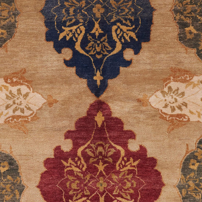 SAFAVIEH Tibetan Collection Runner Rug - 2'6" x 10', Multi, Hand-Knotted Modern Wool, Ideal for High Traffic Areas in Living Room, Bedroom (TB304A)