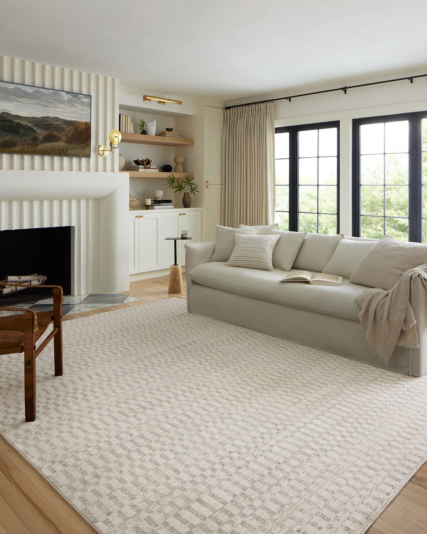 Loloi Kamala Collection KAM-05 Ivory/Grey 7'-10" x 10' Area Rug