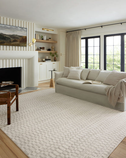 Loloi Kamala Collection KAM-05 Ivory/Grey 7'-10" x 10' Area Rug