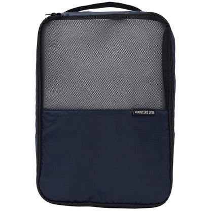 Travelers Club 14 Piece Riddock Luggage and Travel Accessories Set, Navy Blue
